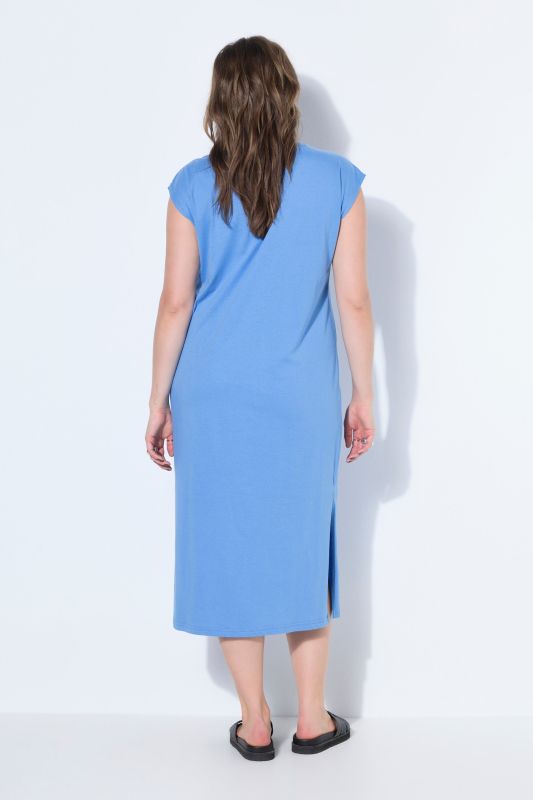 Classic Cap Sleeve Oversized  Fit Jersey Dress
