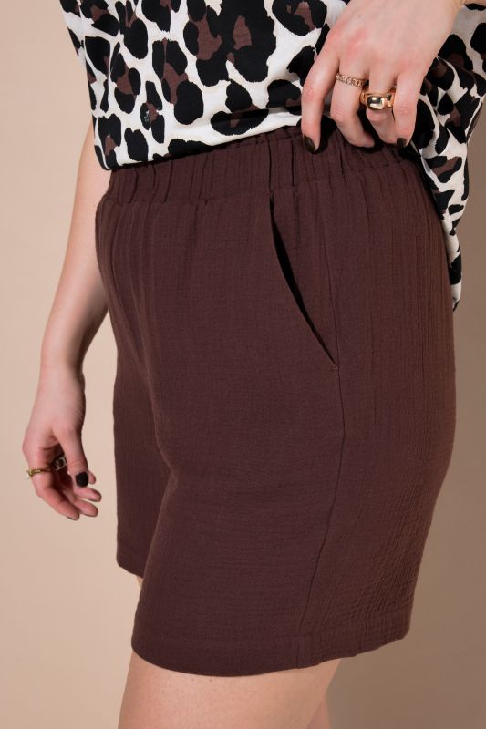 Шорти от муселин с широки крачоли