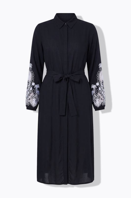 Shirt blouse midi dress