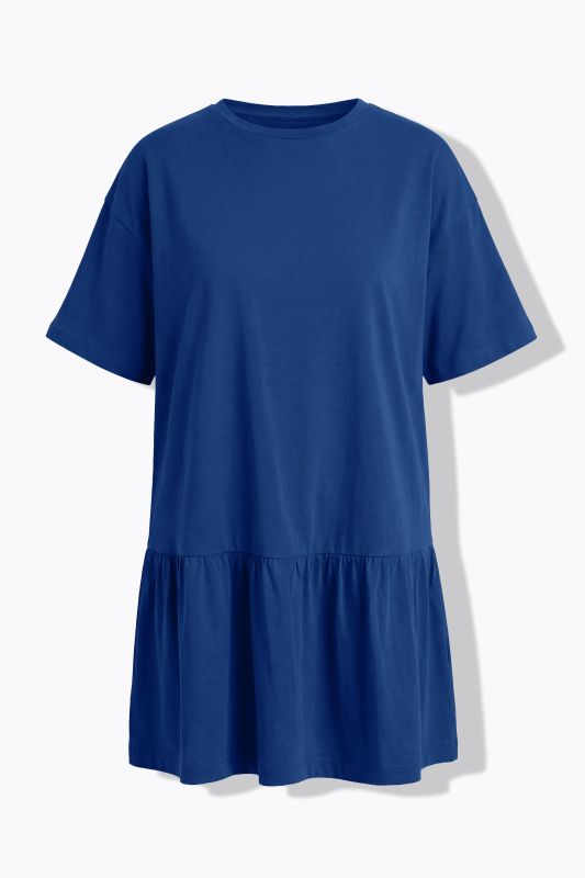 Flounce Panel Short Sleeve Jersey Dress