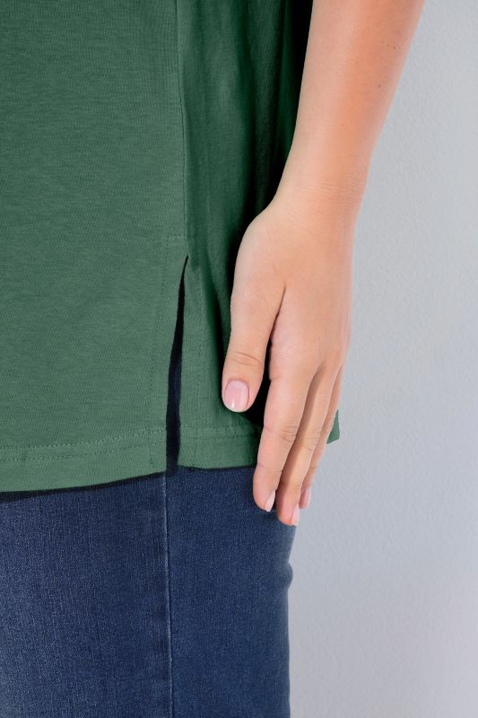 Basic Round Neck Short Sleeve Relaxed Fit  Tee