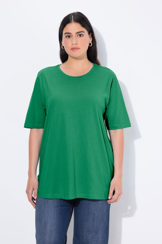 Basic Round Neck Short Sleeve Relaxed Fit  Tee