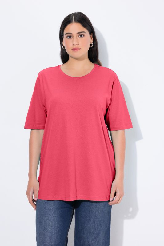 Basic Round Neck Short Sleeve Relaxed Fit  Tee
