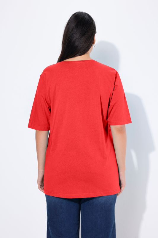 Basic Round Neck Short Sleeve Relaxed Fit  Tee