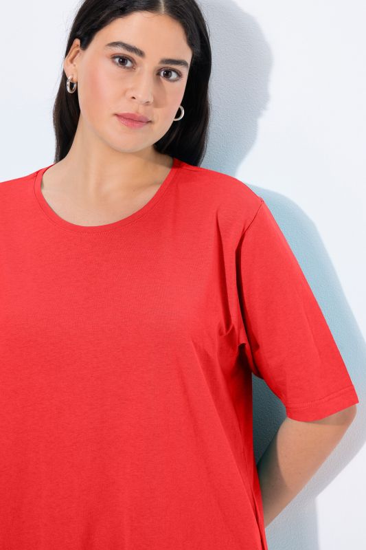 Basic Round Neck Short Sleeve Relaxed Fit  Tee