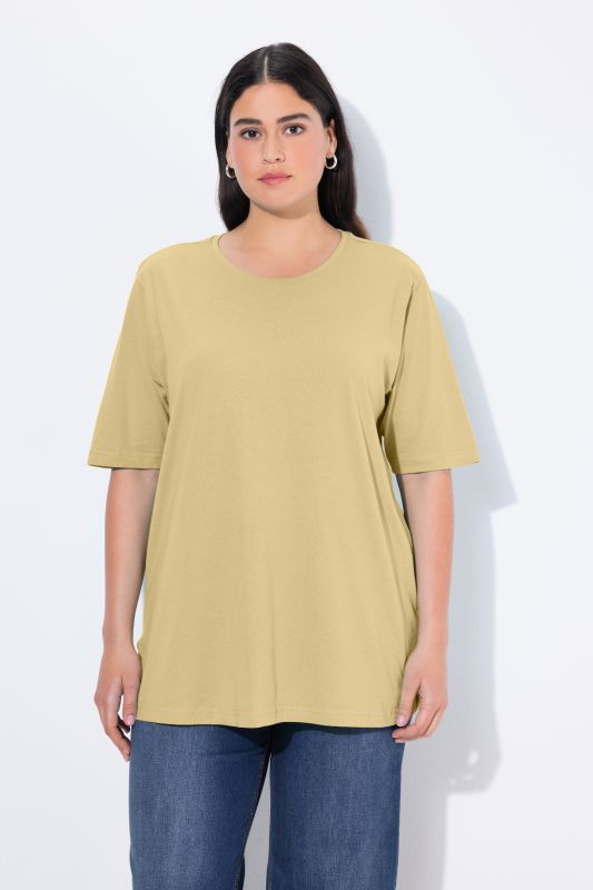 Basic Round Neck Short Sleeve Relaxed Fit  Tee