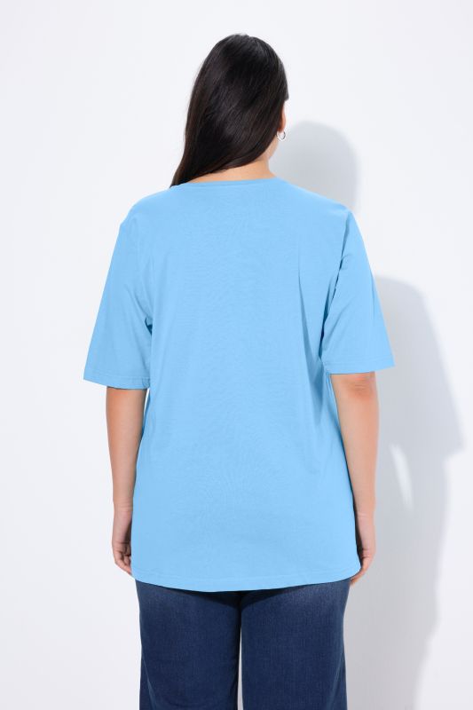 Basic Round Neck Short Sleeve Relaxed Fit  Tee
