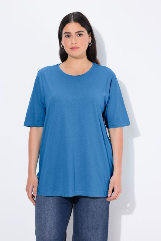 Basic Round Neck Short Sleeve Relaxed Fit  Tee