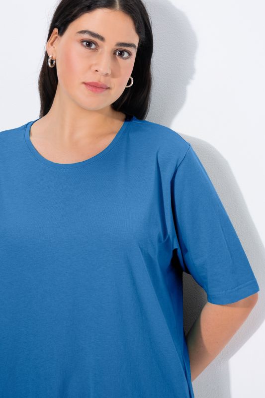 Basic Round Neck Short Sleeve Relaxed Fit  Tee