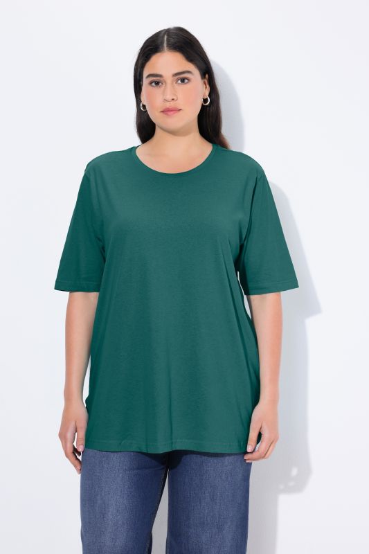 Basic Round Neck Short Sleeve Relaxed Fit  Tee
