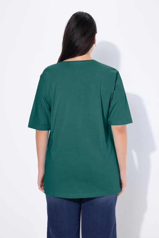 Basic Round Neck Short Sleeve Relaxed Fit  Tee