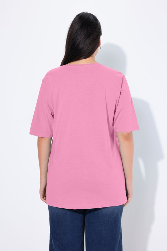 Basic Round Neck Short Sleeve Relaxed Fit  Tee
