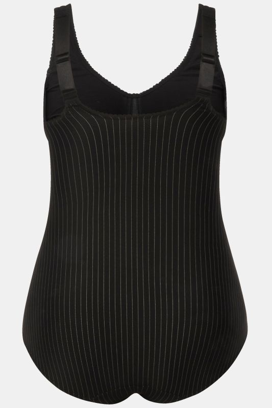 Bodyforming body, pinstripe, can be worn without a bra