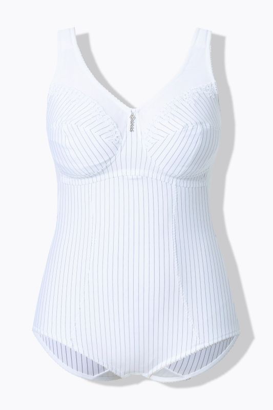 Bodyforming body, pinstripe, can be worn without a bra