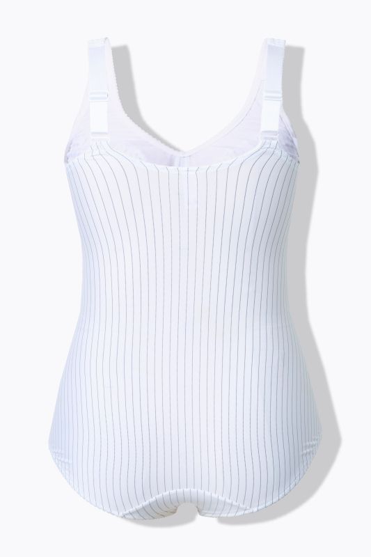 Bodyforming body, pinstripe, can be worn without a bra