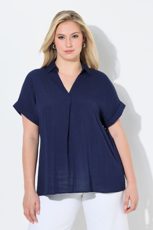 Блуза с копчета за акцент