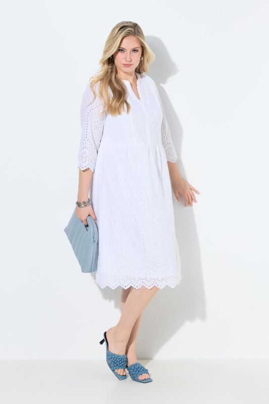Lace Midi 3/4 Sleeve Dress