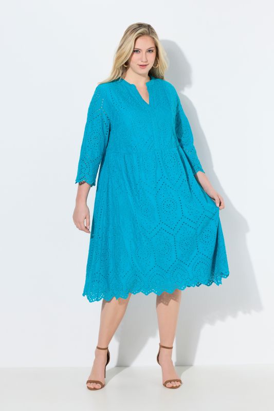Lace Midi 3/4 Sleeve Dress