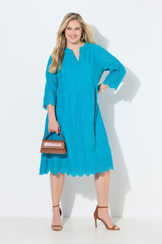Lace Midi 3/4 Sleeve Dress
