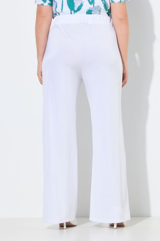 Wide Fit Slinky Piqué Stretch Knit Pants