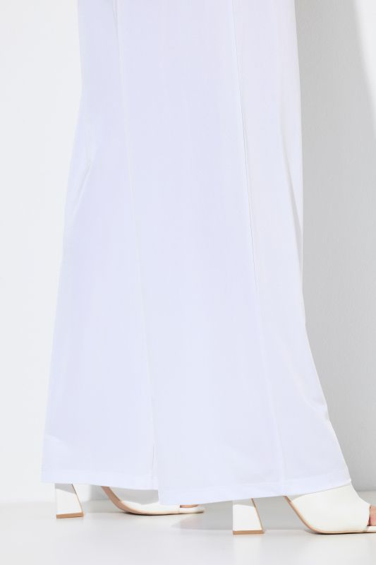 Wide Fit Slinky Piqué Stretch Knit Pants