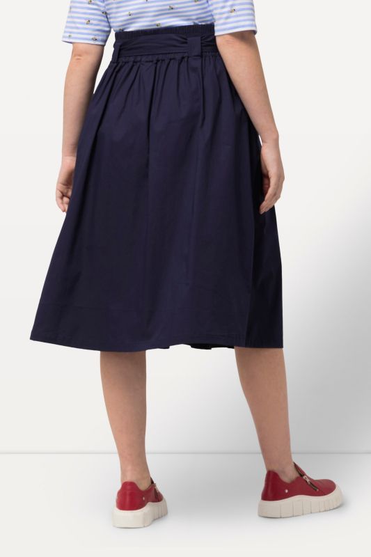 Pleated Tie Waist Skirt