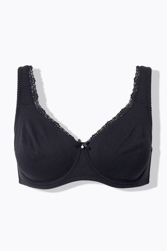 Lace Trim Underwire Bra