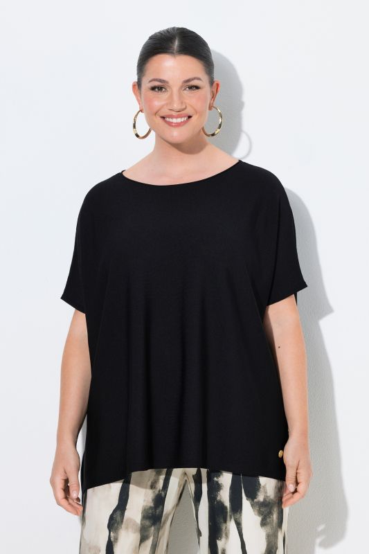 Пуловер с деколте тип лодка