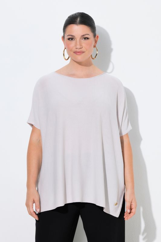 Пуловер с деколте тип лодка