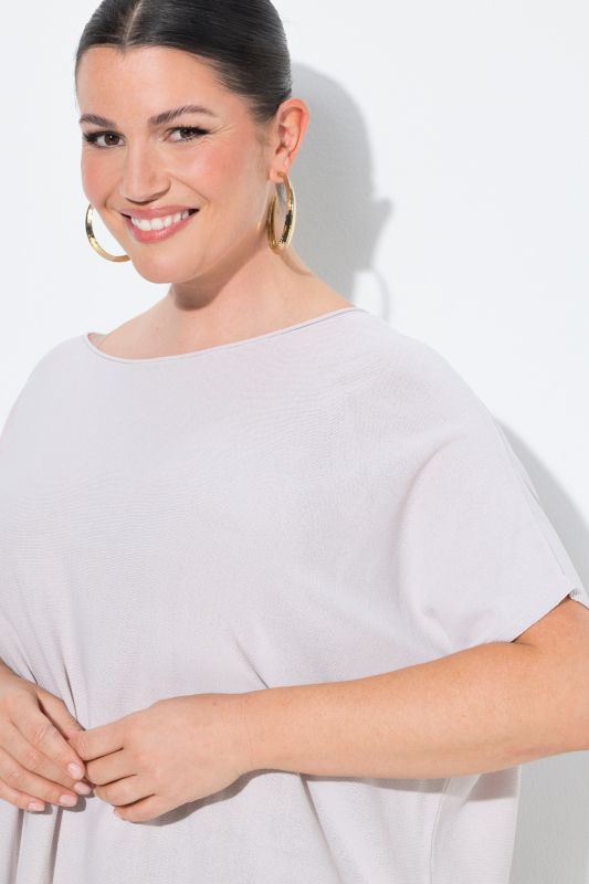 Пуловер с деколте тип лодка