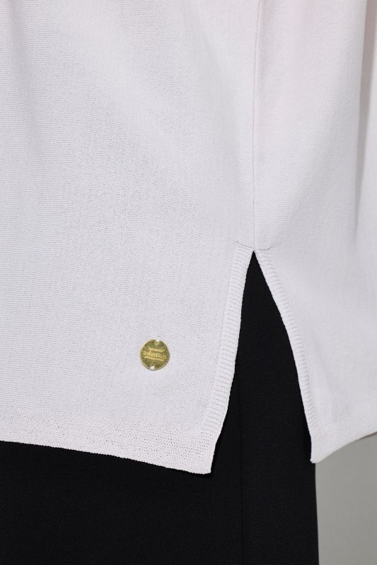 Пуловер с деколте тип лодка