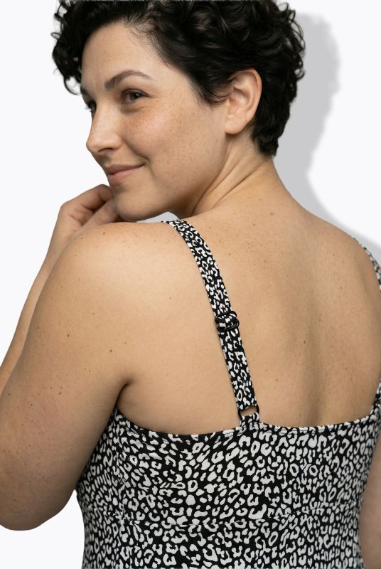 Бански тип рокля с леопардов принт