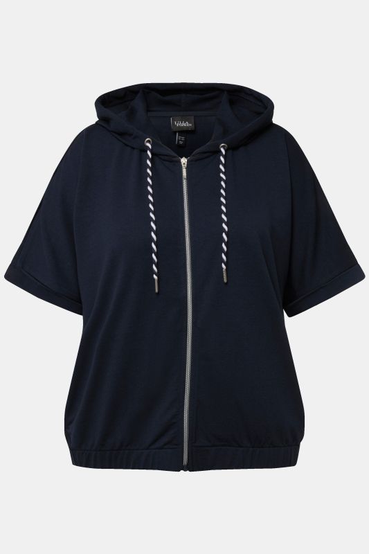Short Sleeve Zip-Up Hoodie