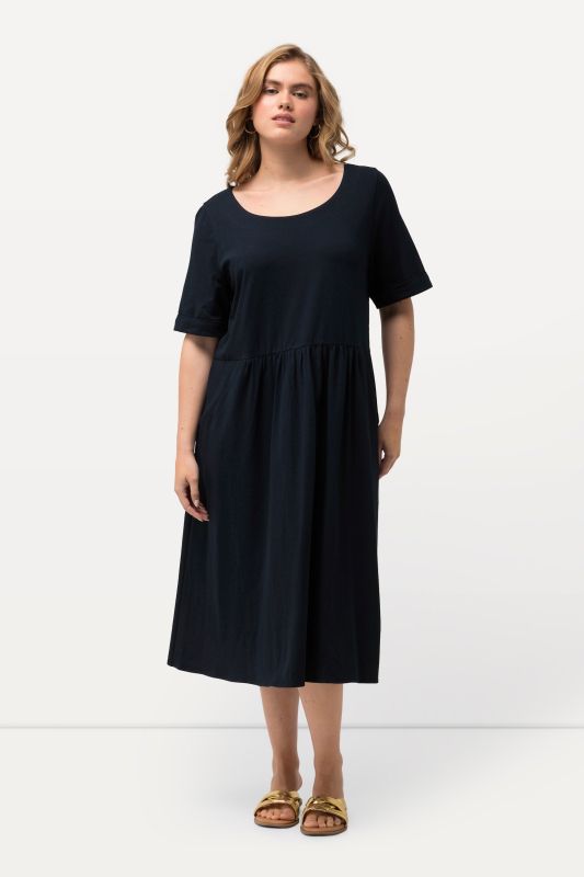 Short Sleeve Jersey Midi Dress
