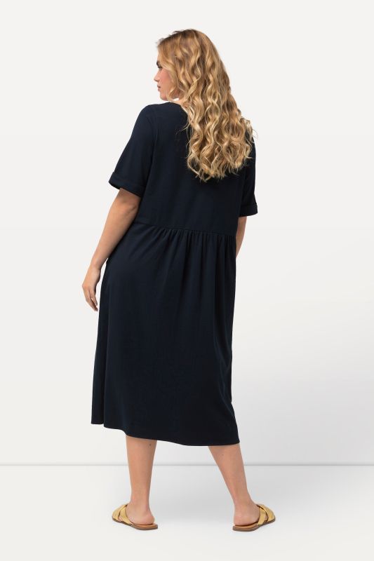 Short Sleeve Jersey Midi Dress