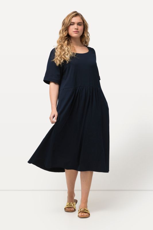 Short Sleeve Jersey Midi Dress