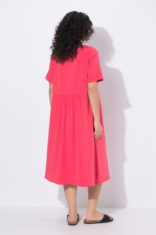 Short Sleeve Jersey Midi Dress