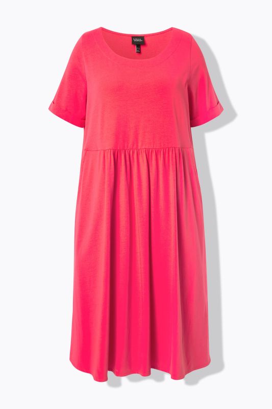 Short Sleeve Jersey Midi Dress