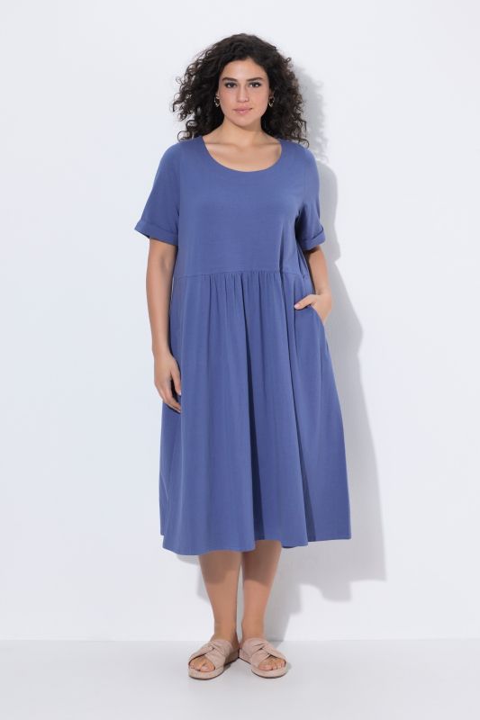 Short Sleeve Jersey Midi Dress
