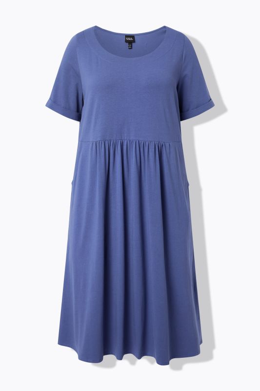 Short Sleeve Jersey Midi Dress