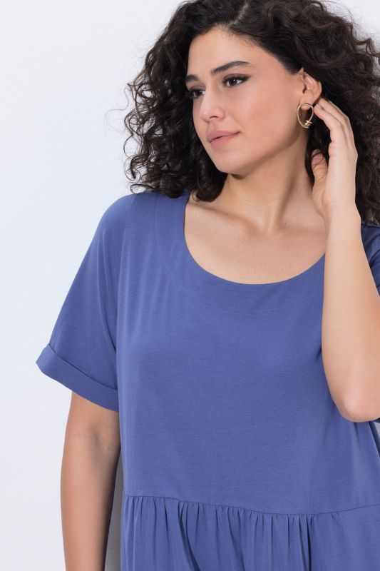 Short Sleeve Jersey Midi Dress