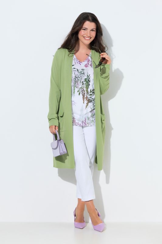 Longline Open Shape Cardigan