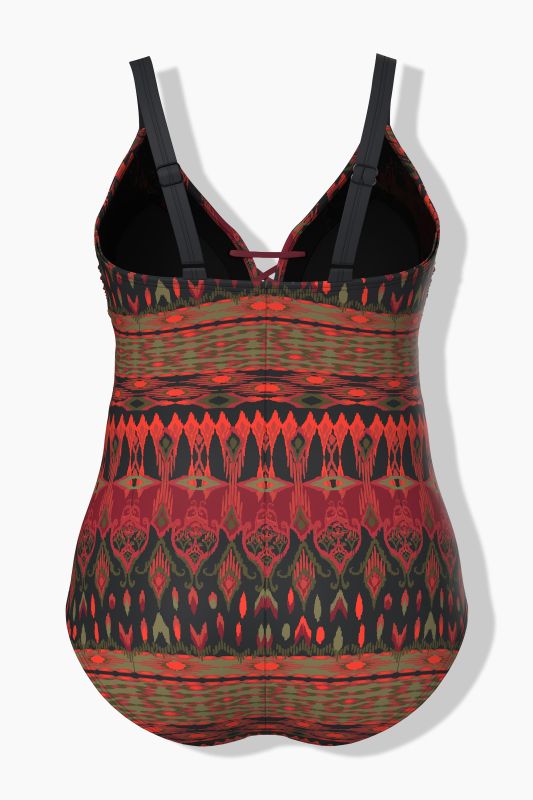 Alpine Pattern One Piece Swimsuit