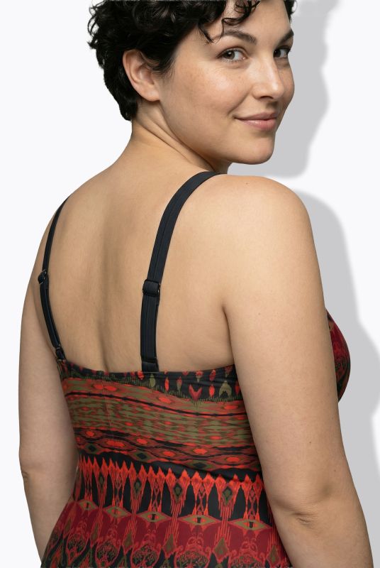 Alpine Pattern One Piece Swimsuit