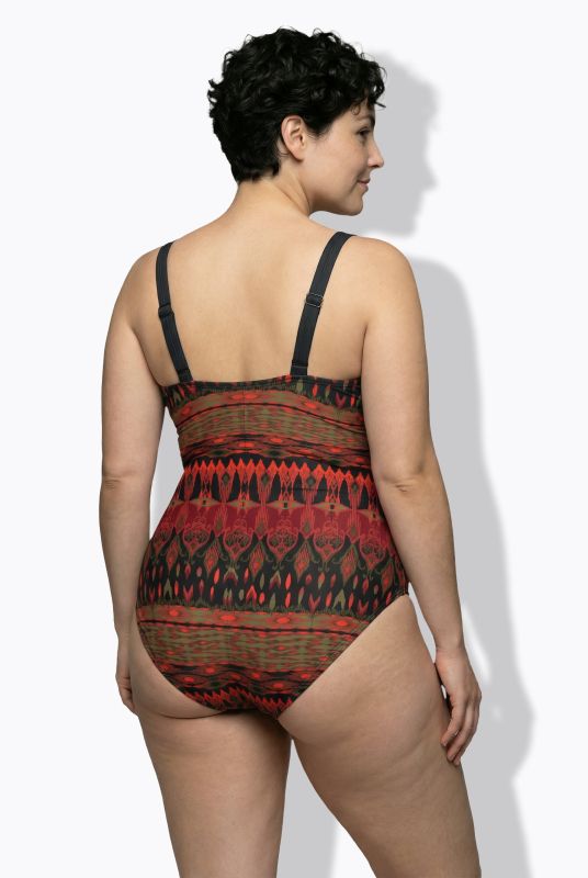 Alpine Pattern One Piece Swimsuit