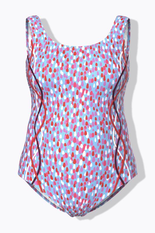 Polka Dot One Piece Cupless Swimsuit