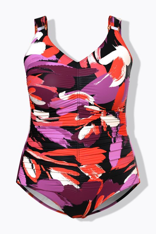 Painted Floral Swimsuit