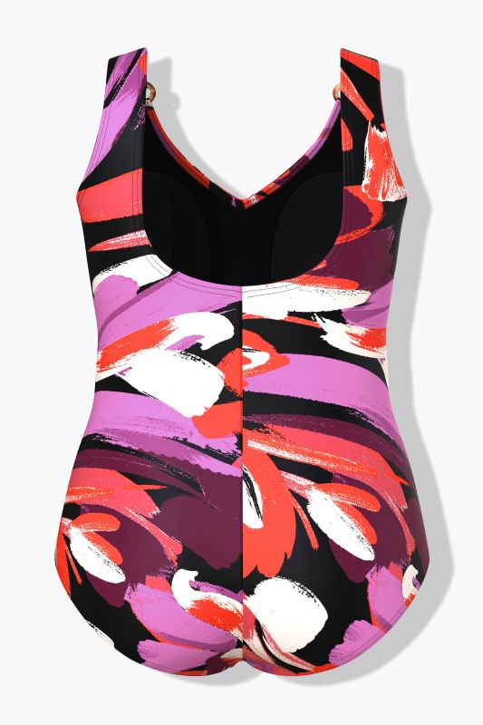 Painted Floral Swimsuit