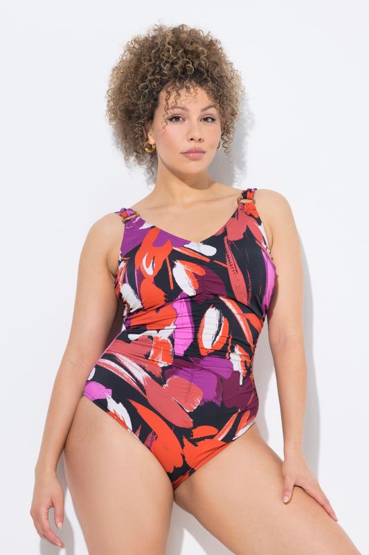 Painted Floral Swimsuit