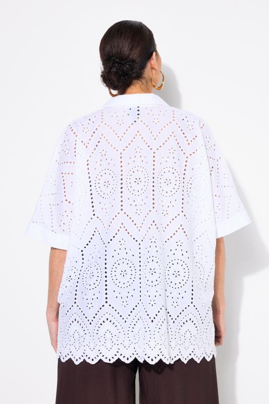 Блуза с модерна бродерия